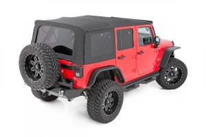 Jeep Wrangler JK Soft Top - Rough Country - Replacement - Black - '10-'18